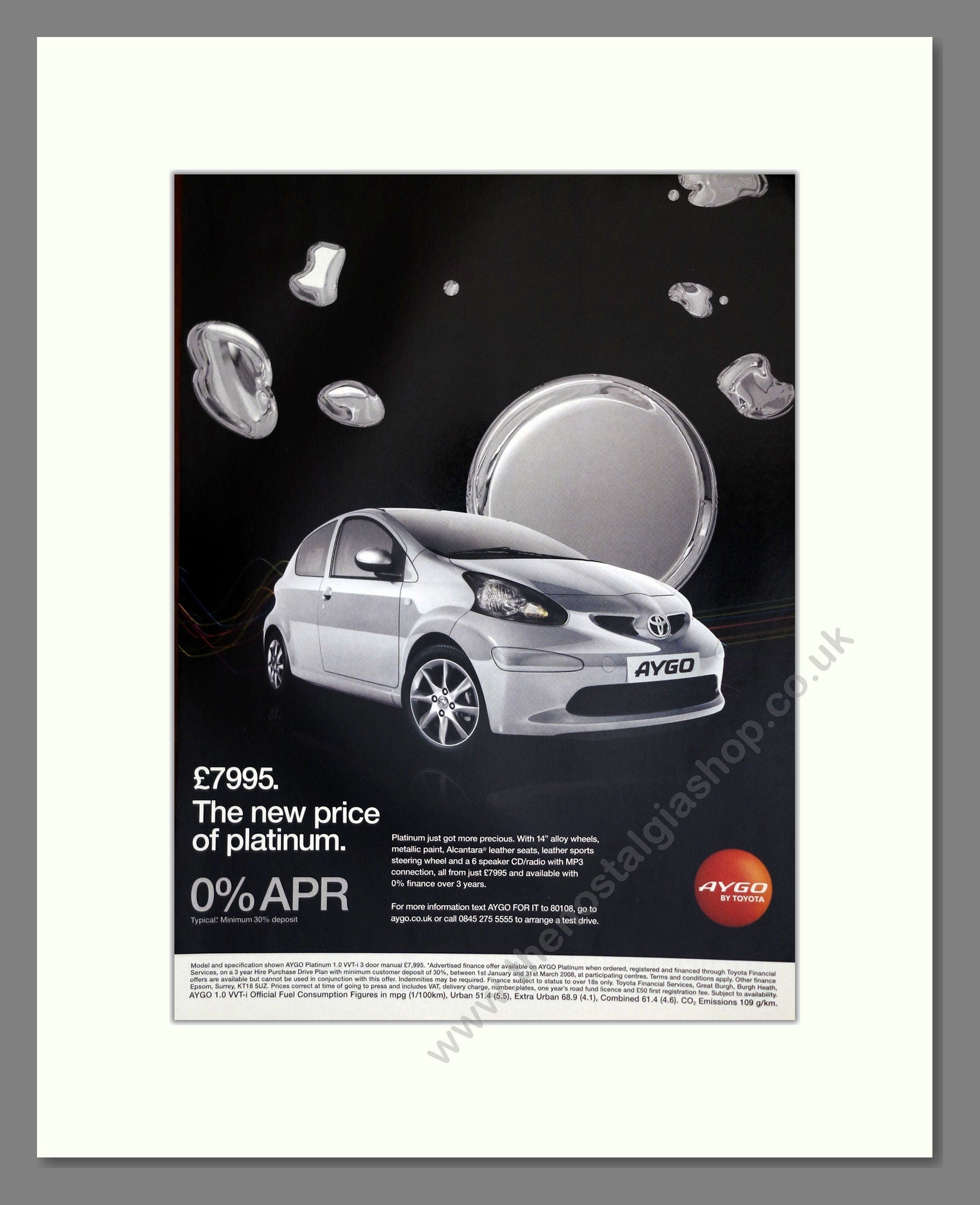 Toyota - Aygo. Vintage Advert 2008 (ref AD61778)