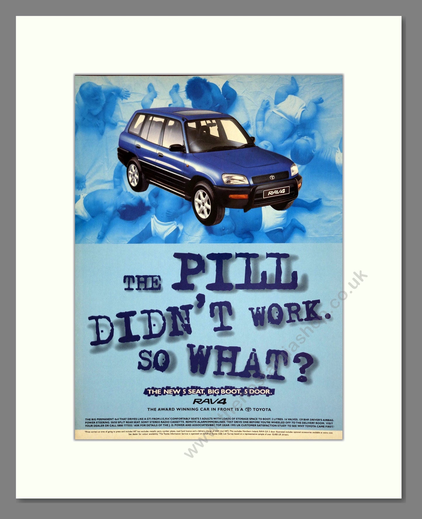 Toyota - RAV4. Vintage Advert 1995 (ref AD61781)