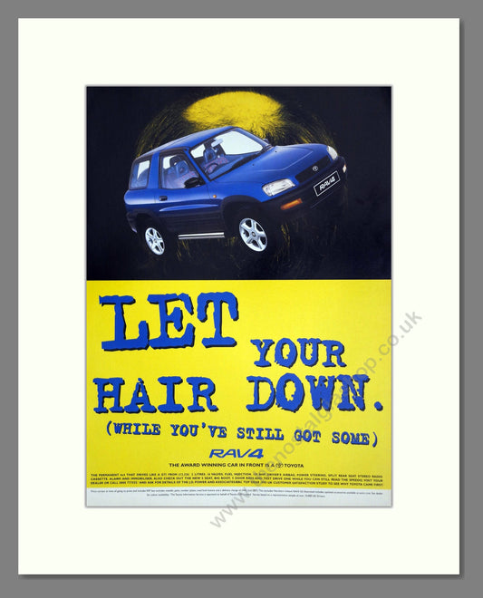 Toyota - RAV4. Vintage Advert 1996 (ref AD61784)