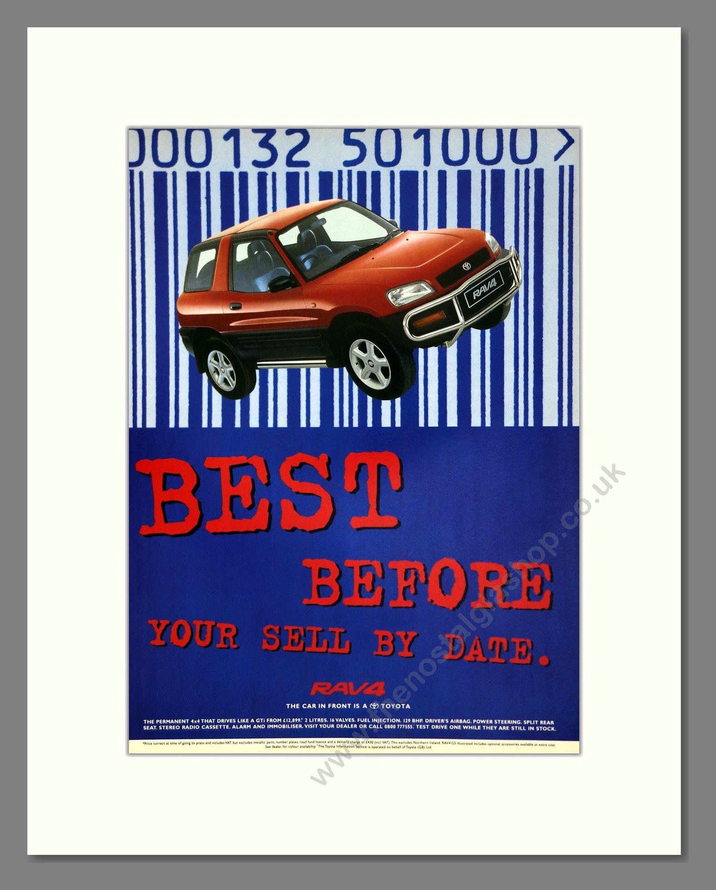 Toyota - RAV4. Vintage Advert 1995 (ref AD61786)