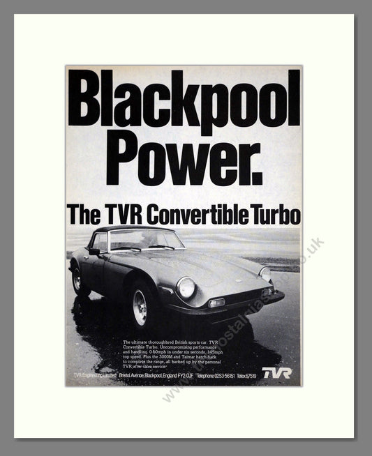 TVR - Convertible. Vintage Advert 1979 (ref AD61831)