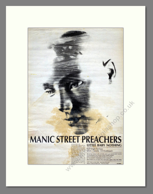 Manic Street Preachers - Little Baby Nothing. Vintage Advert 1992 (ref AD17655)