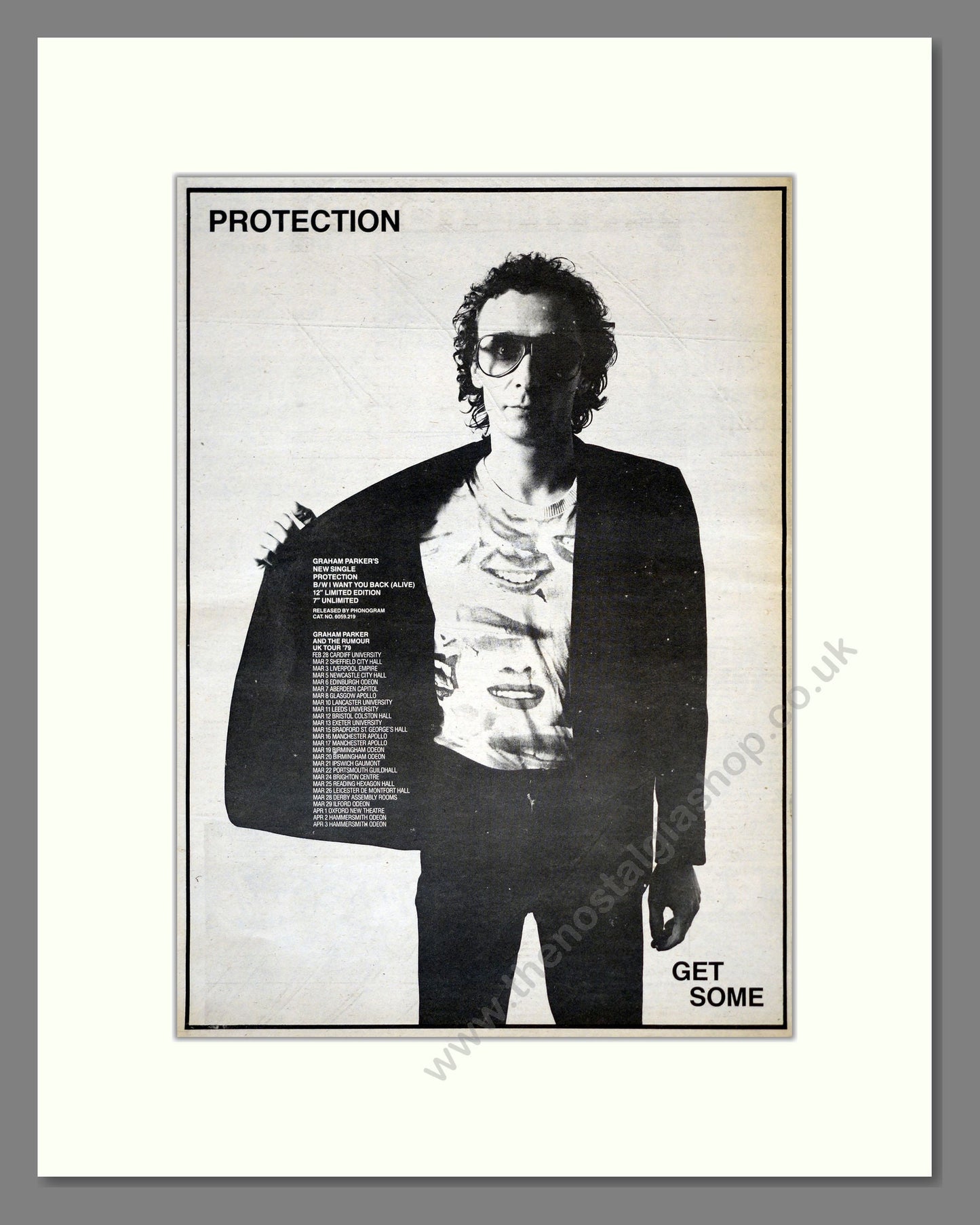 Protection - Get Some. Vintage Advert 1979 (ref AD17662)