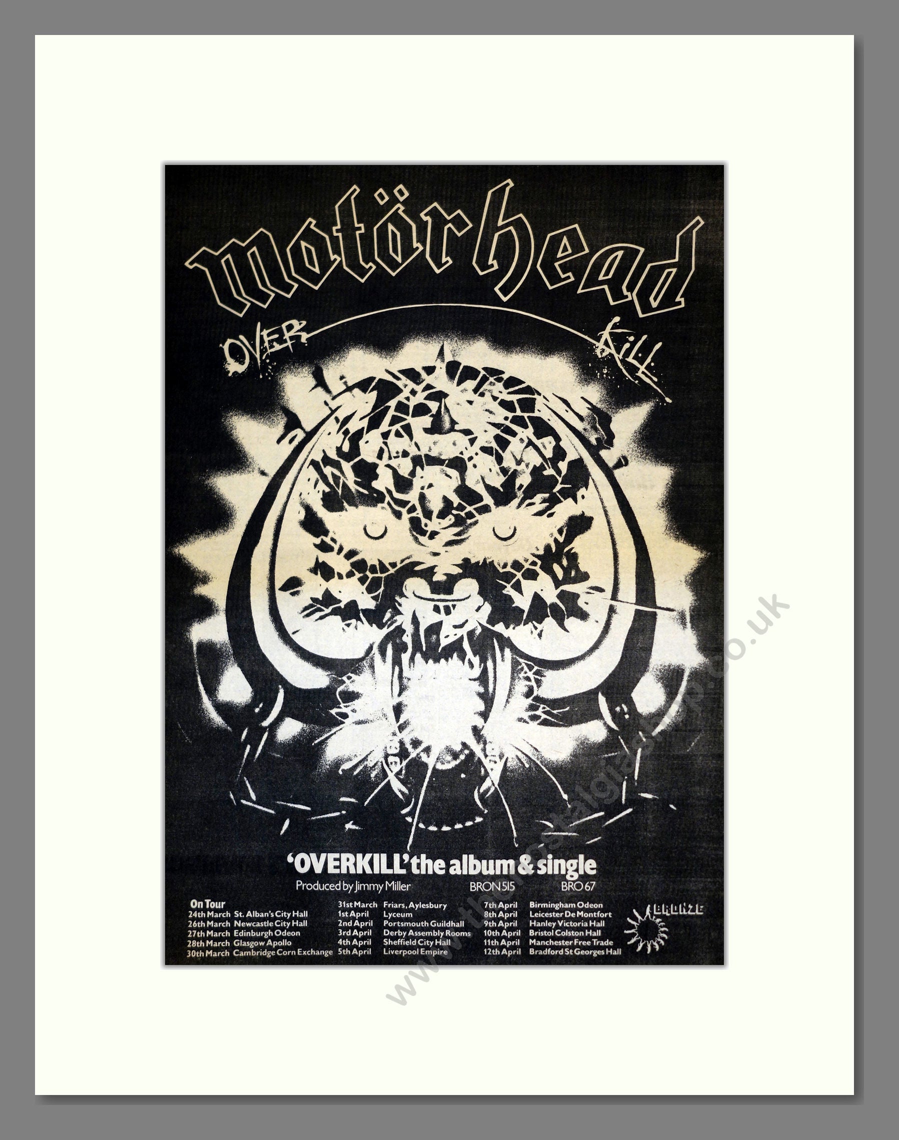 Overkill Motorhead Vector Motorhead - Overkill. Vintage Advert 1979 (ref AD17677) – The Nostalgia ...