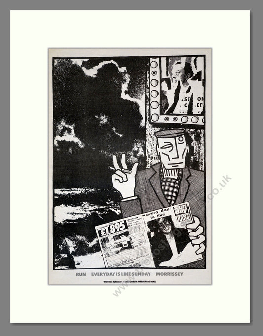 Morrissey - Every Day Is Like Sunday. Vintage Advert 1988 (ref AD17691)