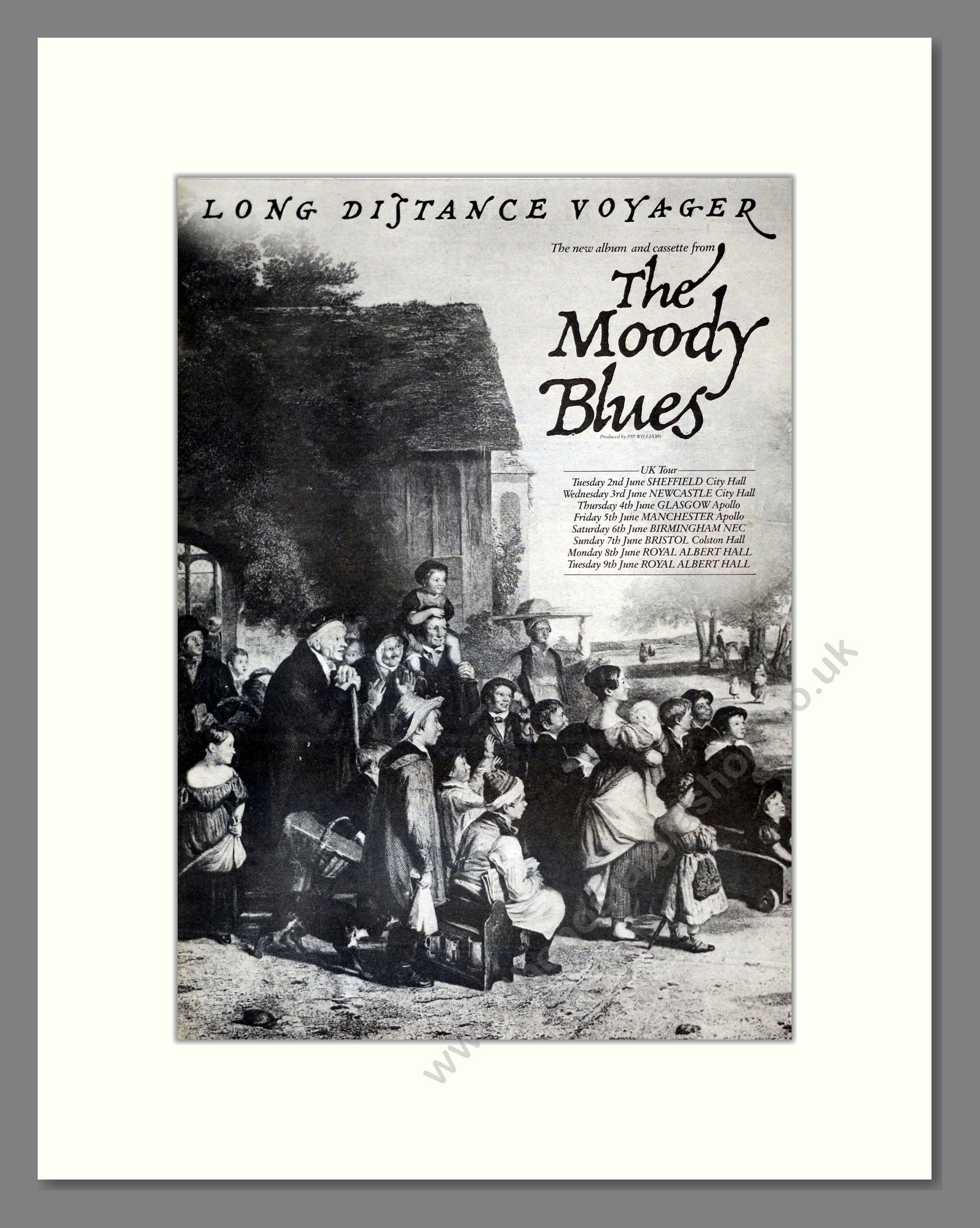 Moody Blues (The) - Long Distance Voyager. Vintage Advert 1981 (ref AD17692)