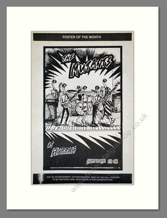 Mutants (The) - At Hurrah. Vintage Advert 1979 (ref AD17708)