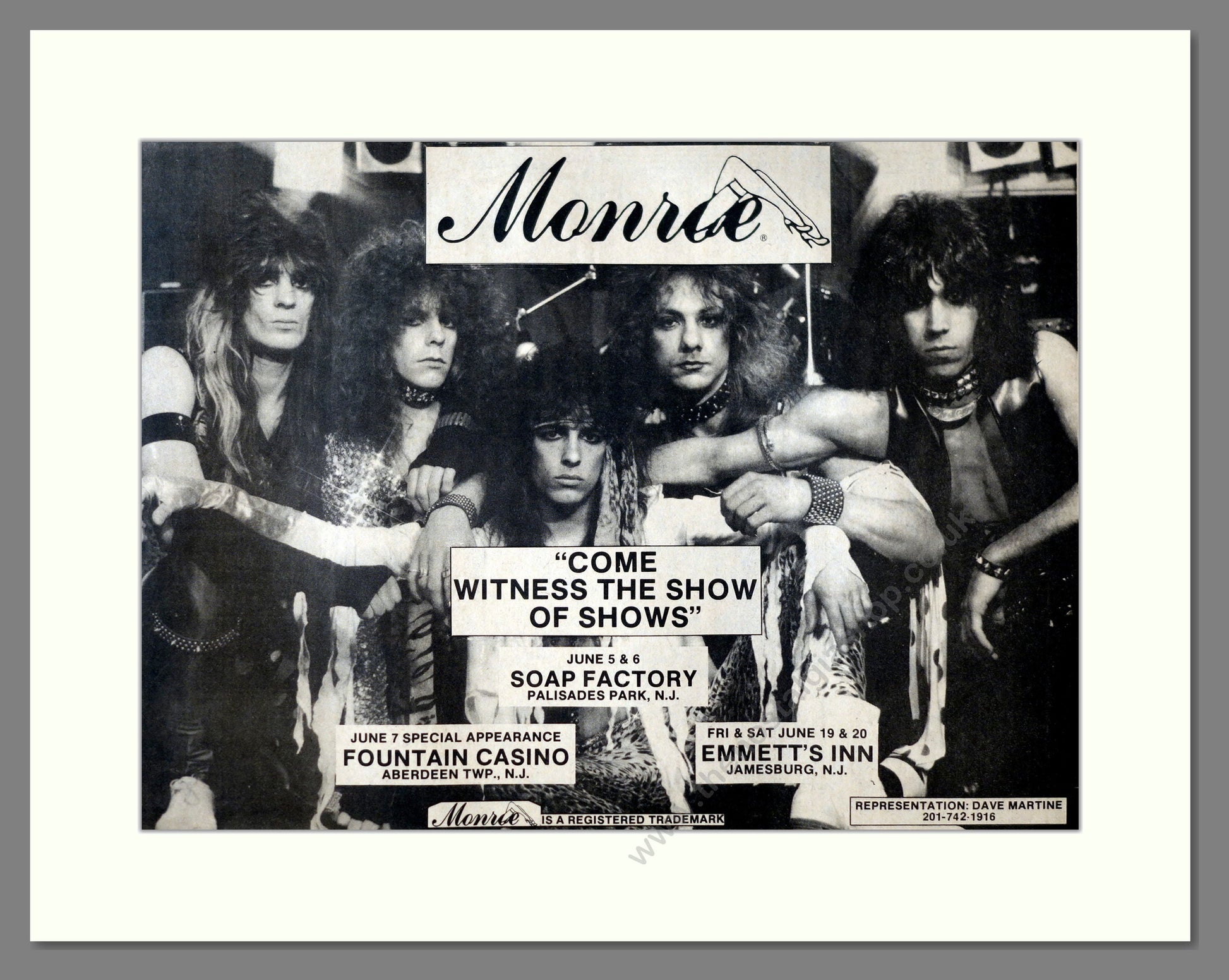 Monroe - Come Witness The Show Of Shows. Vintage Advert 1981 (ref AD17735)
