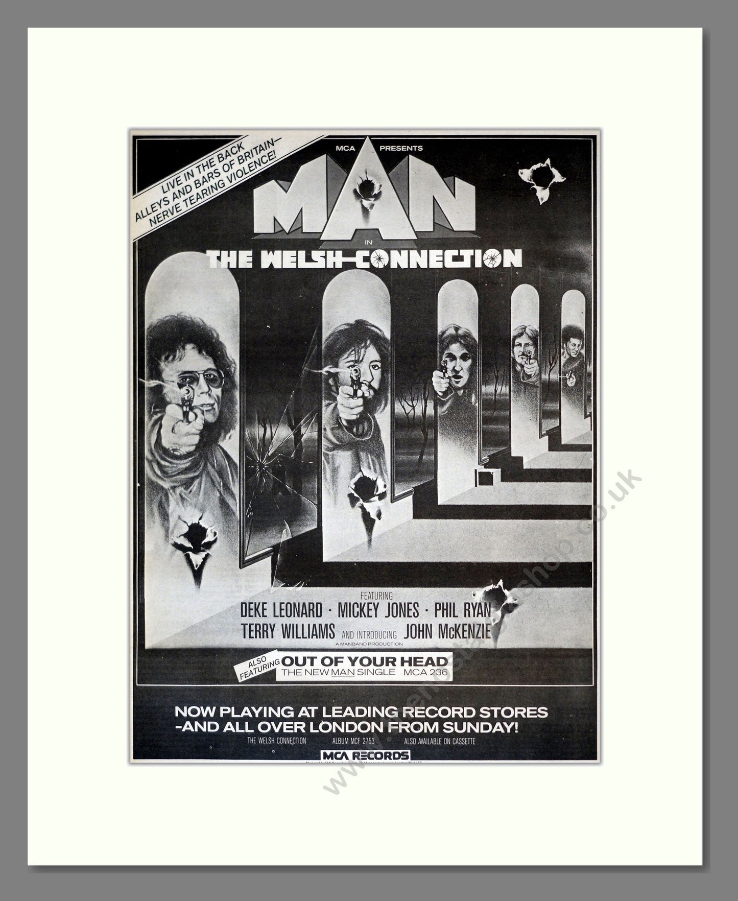 Man - The Welsh Connection. Vintage Advert 1976 (ref AD17753)