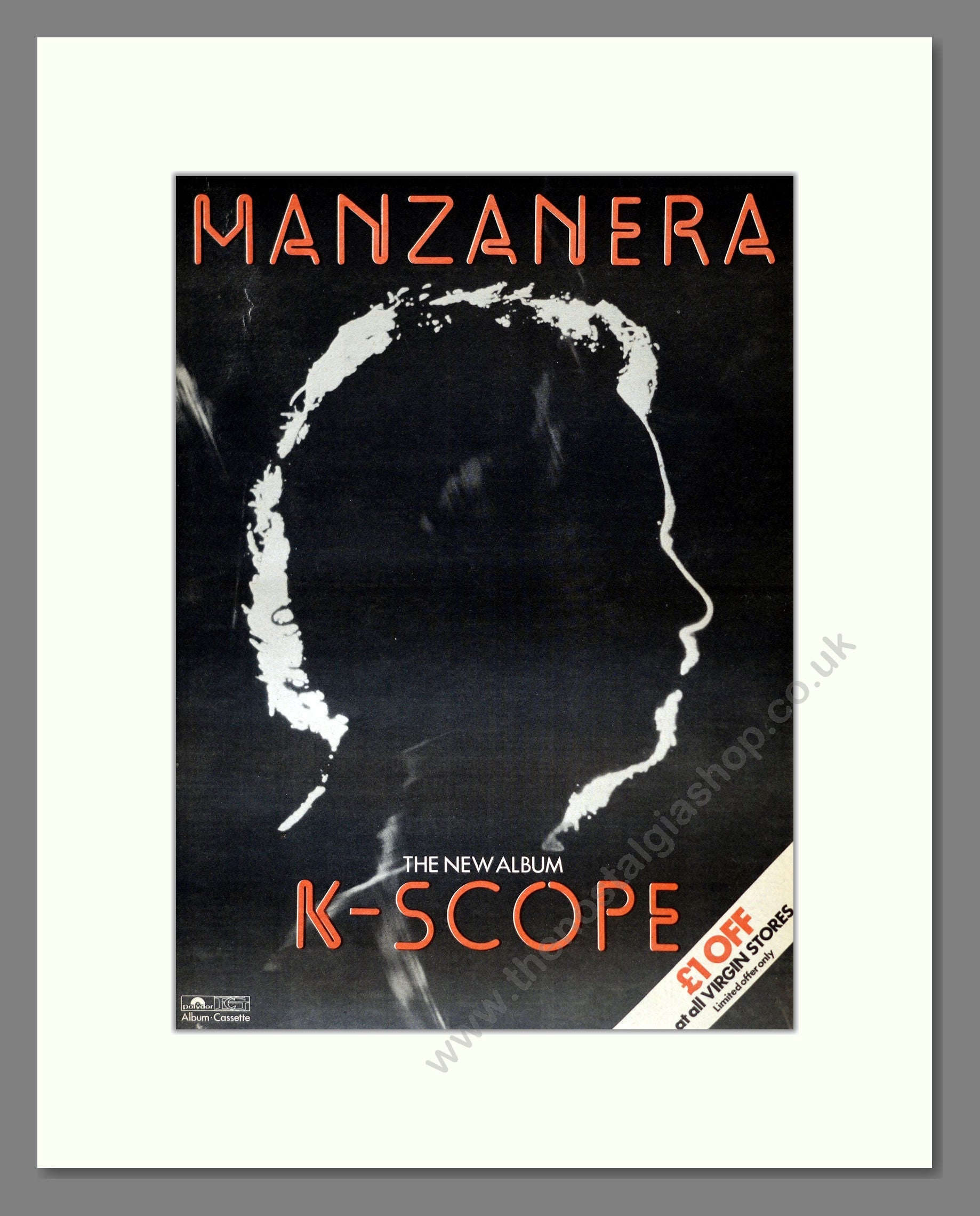 Manzanera - K-Scope. Vintage Advert 1978 (ref AD17757)