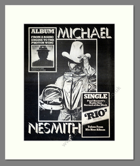 Michael Nesmith - From A Radio Engine To The Photon Wing. Vintage Advert 1977 (ref AD17760)