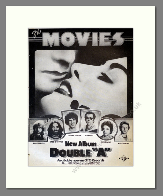 Movies (The) - Double A. Vintage Advert 1977 (ref AD17761)