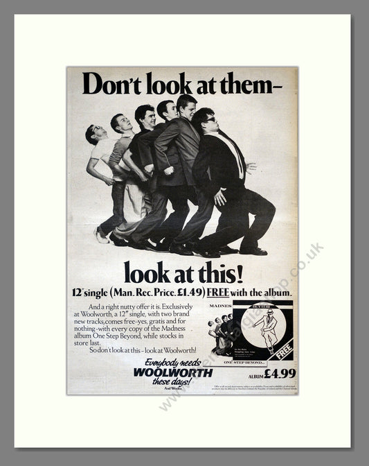 Madness - One Step Beyond. Vintage Advert 1980 (ref AD17769)