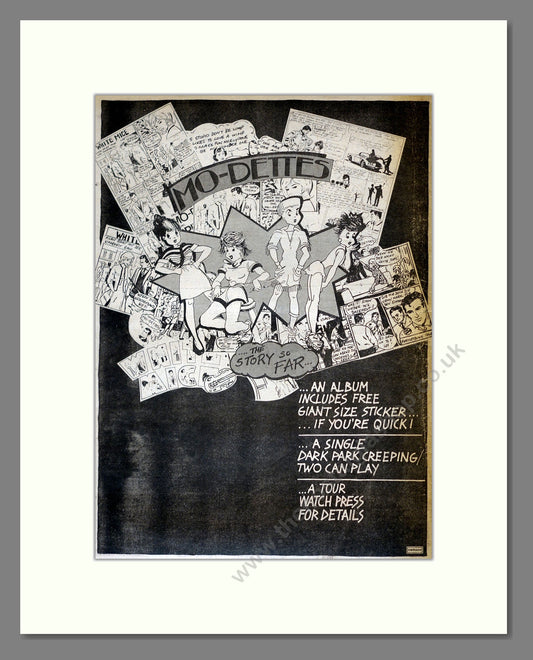 Mo-Dettes - The Story So Far. Vintage Advert 1980 (ref AD17771)