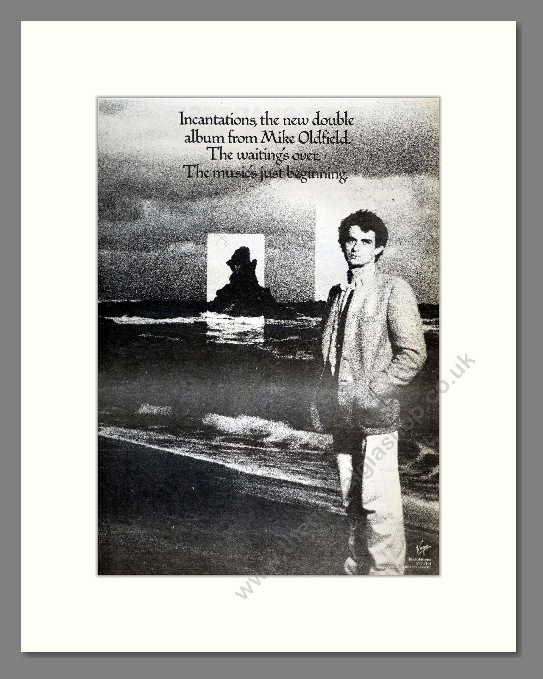 Mike Oldfield - Incantations. Vintage Advert 1978 (ref AD17774)