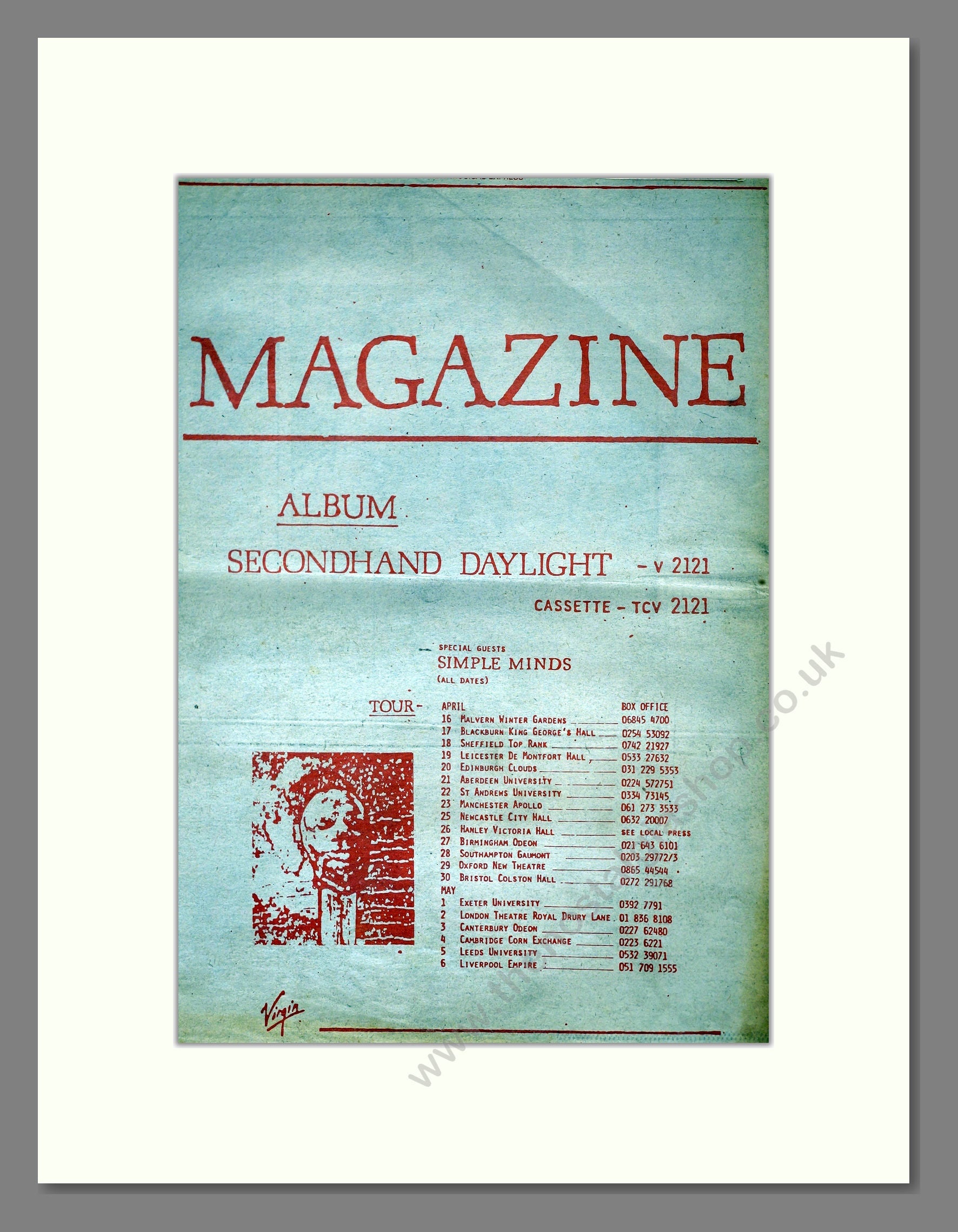 Magazine - Secondhand Daylight. Vintage Advert 1979 (ref AD17776)