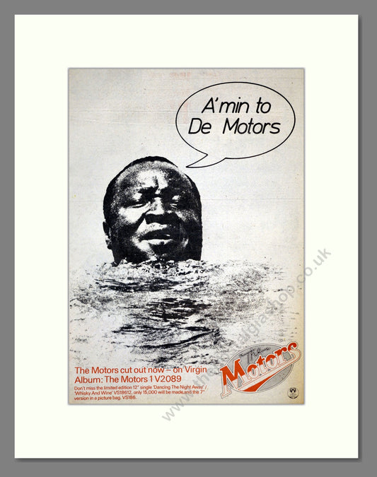 Motors (The) - A'min To De Motors. Vintage Advert 1977 (ref AD17792)