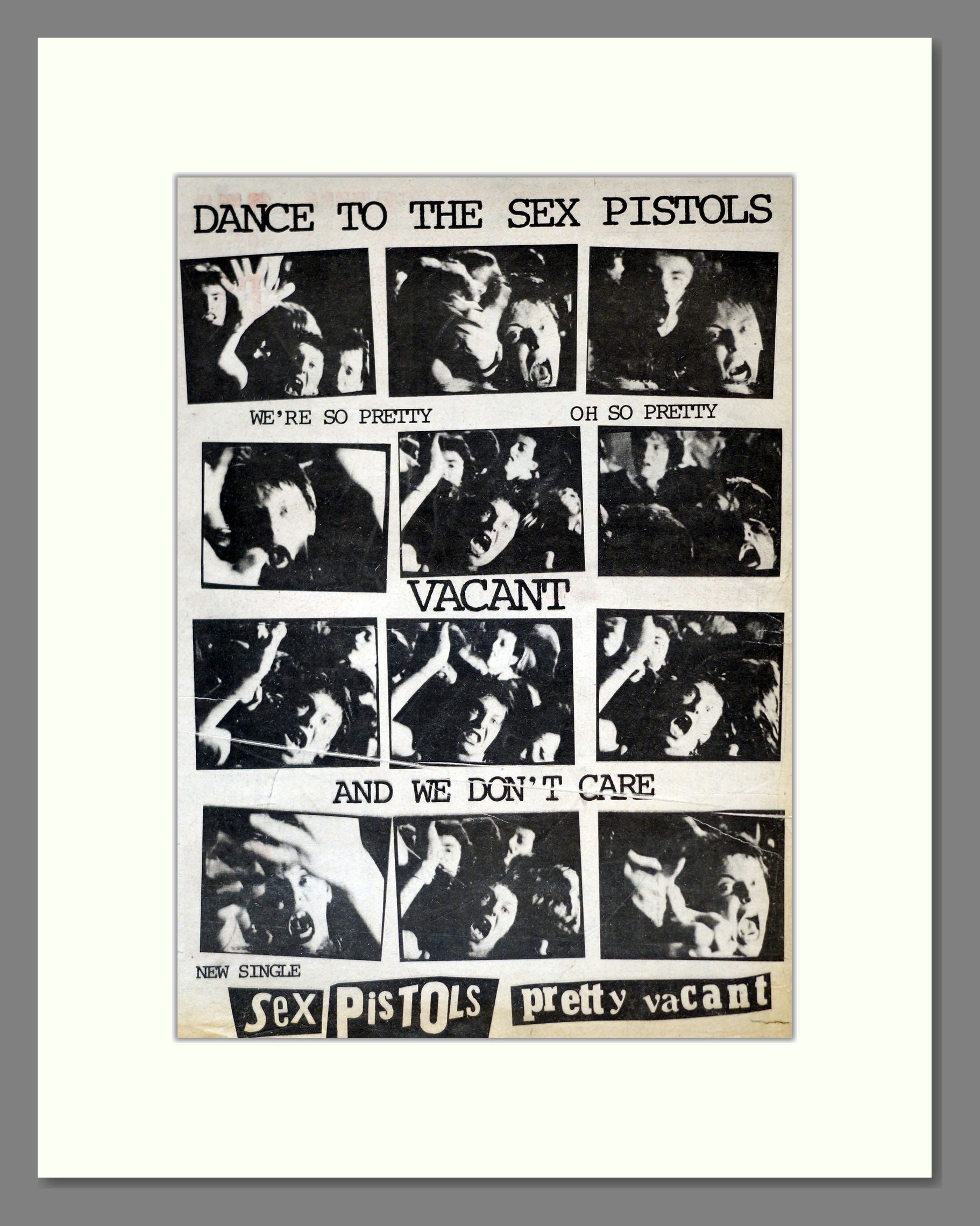 Sex Pistols - Pretty Vacant. Vintage Advert 1977 (ref AD17810)
