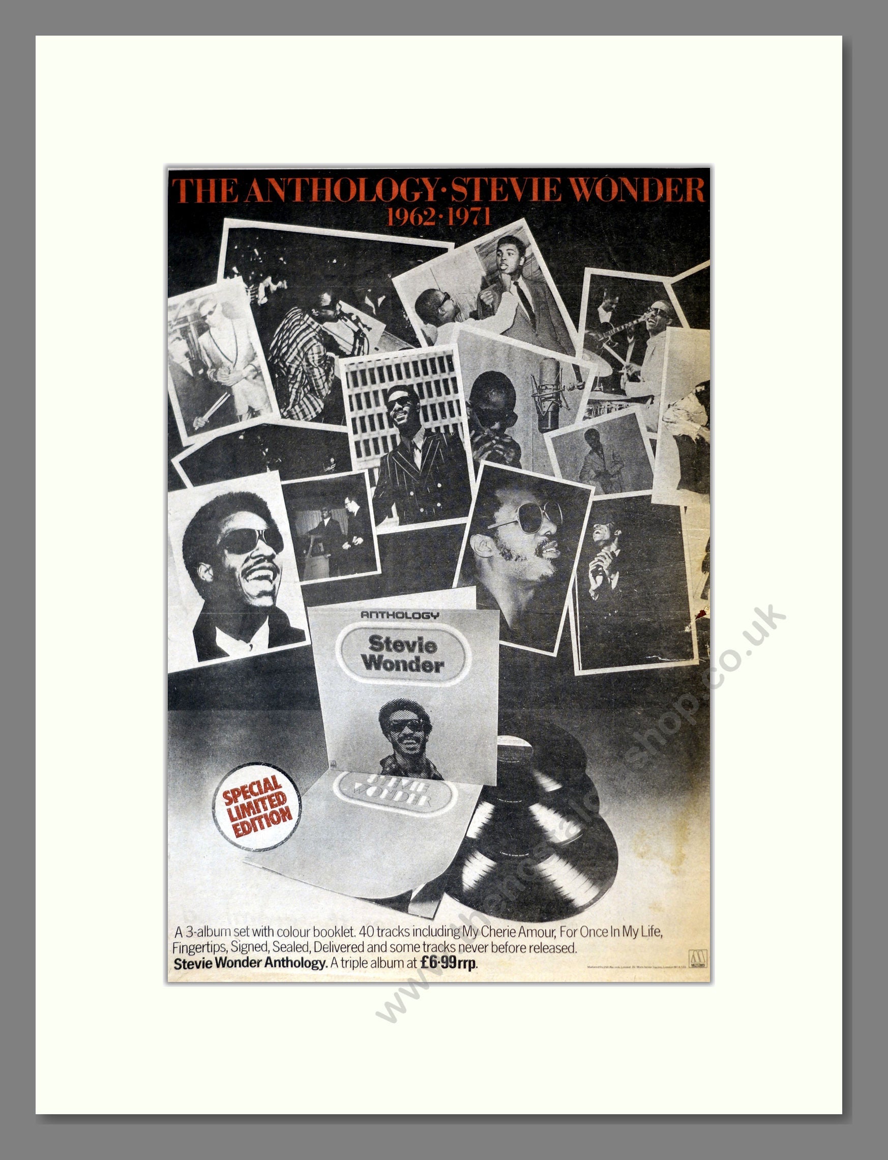 Stevie Wonder Anthology Vintage Advert 1977 ref AD17848 The stevie-wonder-anthology-vintage-advert-1977-ref-ad17848-the