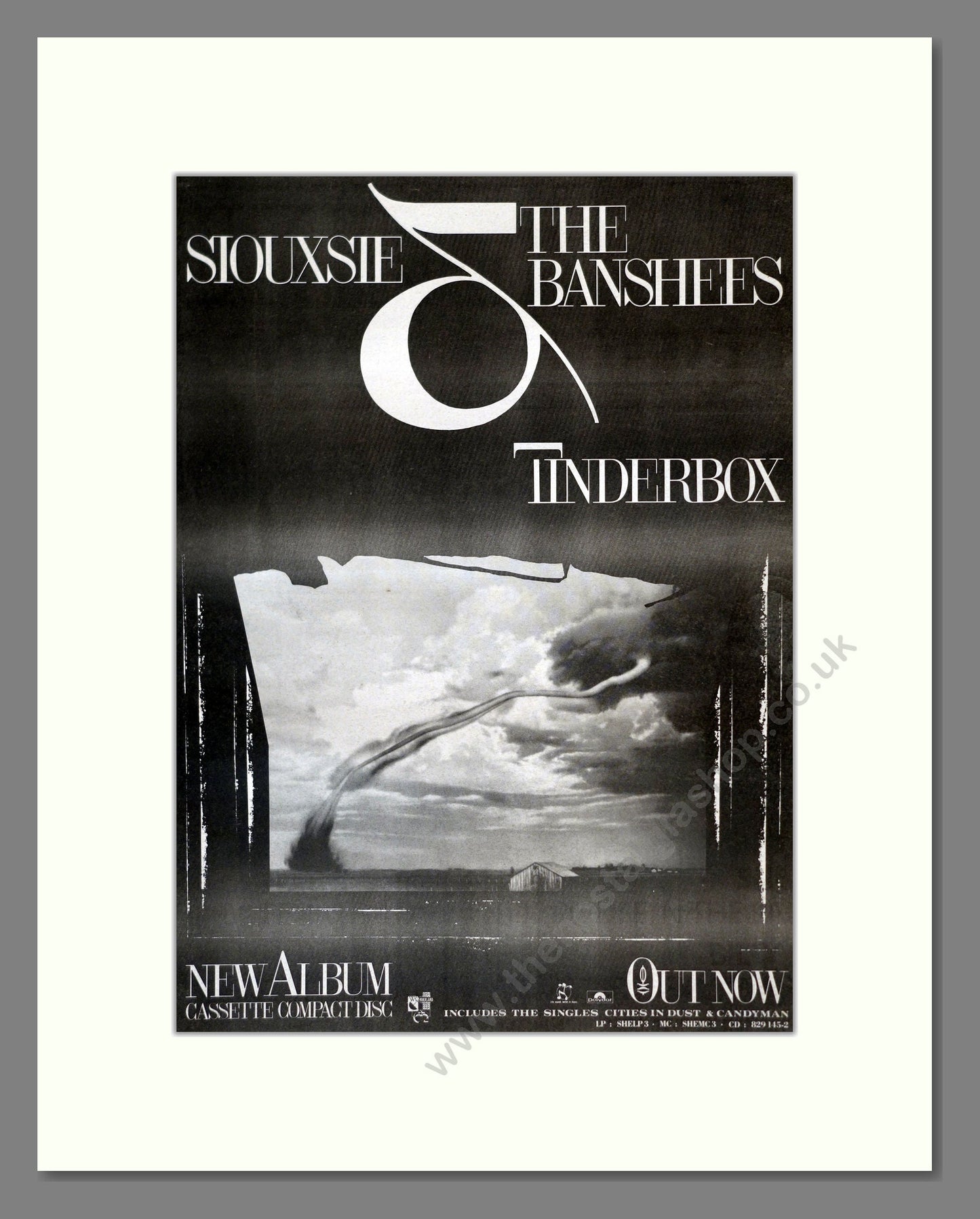 Siouxsie And The Banshees - Tinderbox. Vintage Advert 1986 (ref AD17854)