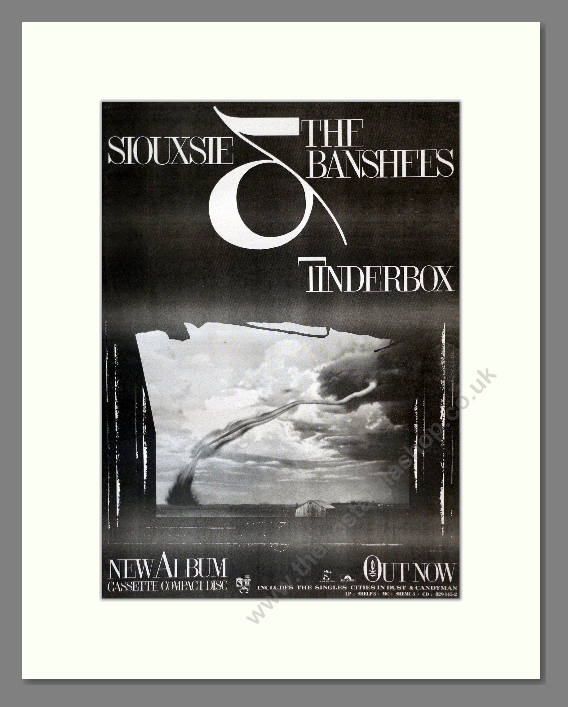 Siouxsie And The Banshees - Tinderbox. Vintage Advert 1986 (ref AD17854)