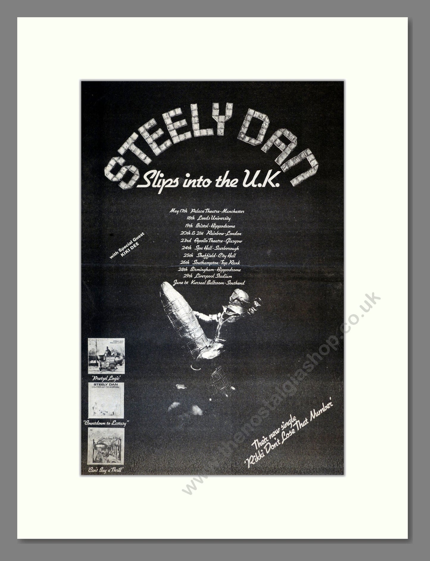 Steely Dan - UK Tour. Vintage Advert 1974 (ref AD17857)