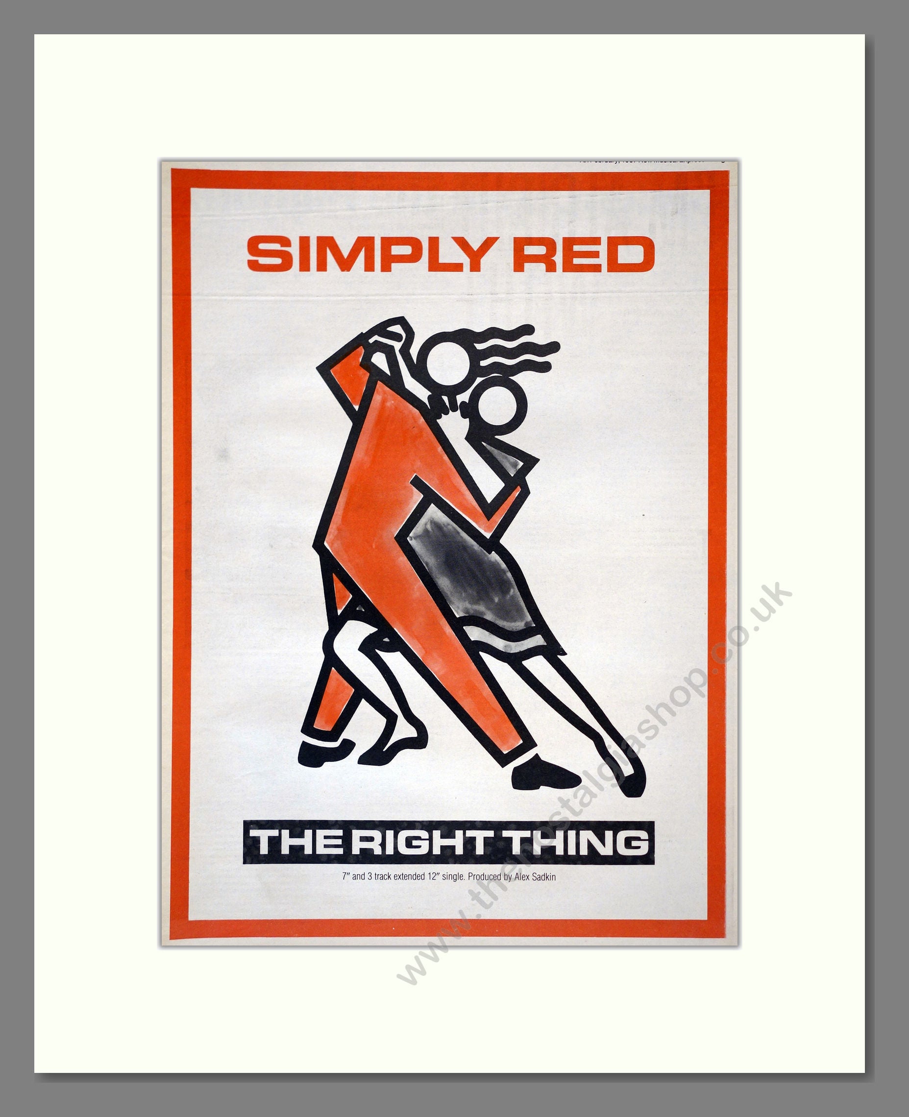Simply Red - The Right Thing. Vintage Advert 1987 (ref AD17883)
