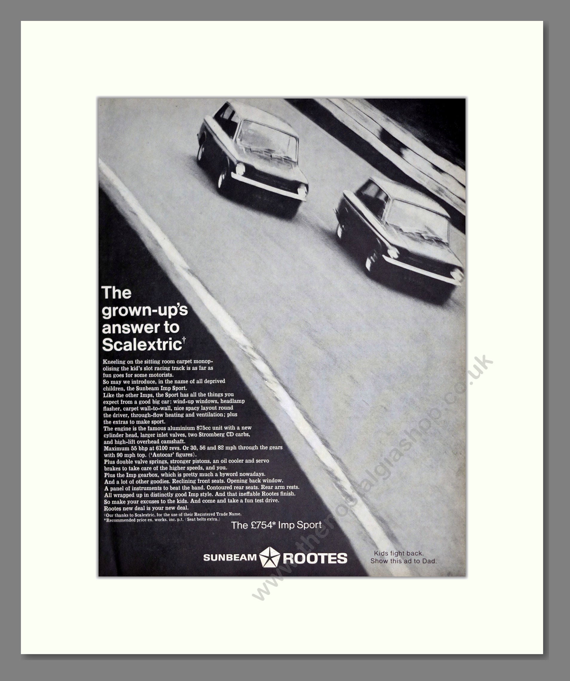 Sunbeam - Imp. Vintage Advert 1968 (ref AD61878)