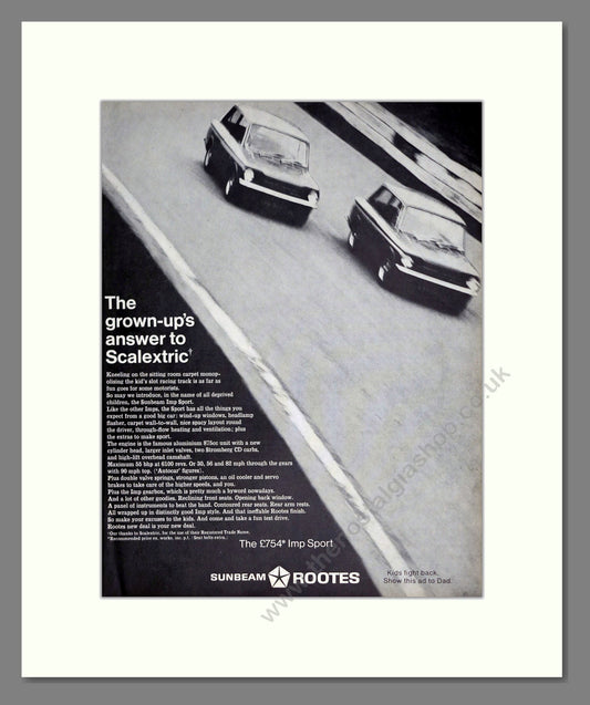 Sunbeam - Imp. Vintage Advert 1968 (ref AD61878)