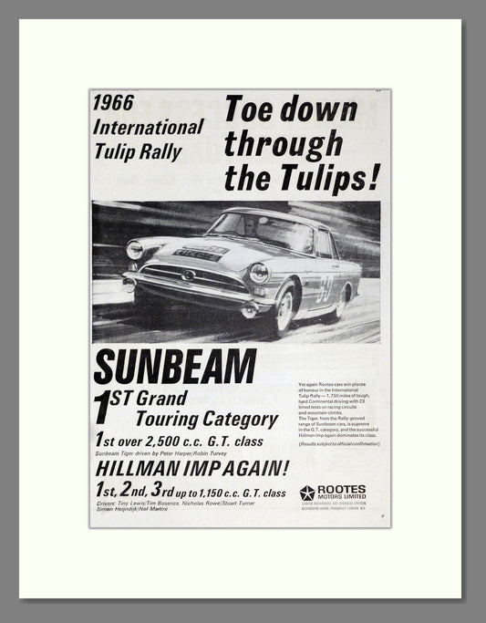 Sunbeam - Imp. Vintage Advert 1966 (ref AD61880)