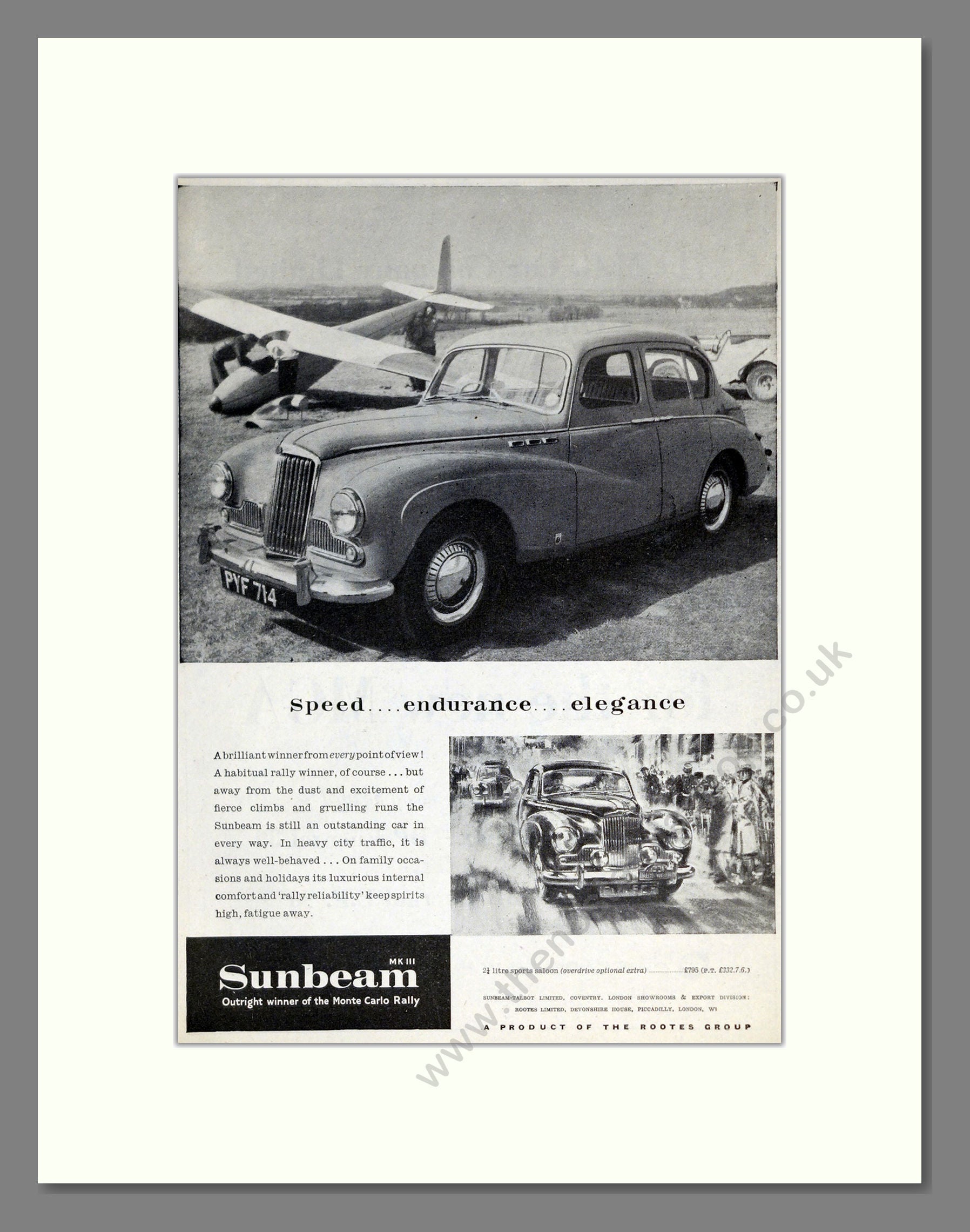 Sunbeam - MKIII. Vintage Advert 1955 (ref AD61933)