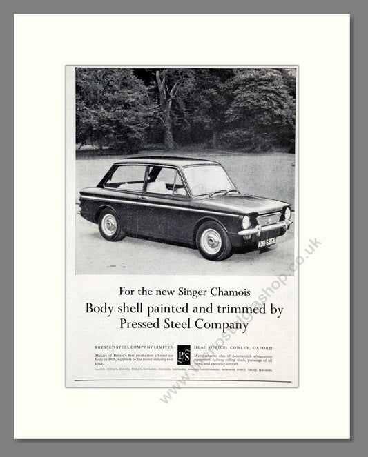 Singer - Chamois. Vintage Advert 1964 (ref AD61977)