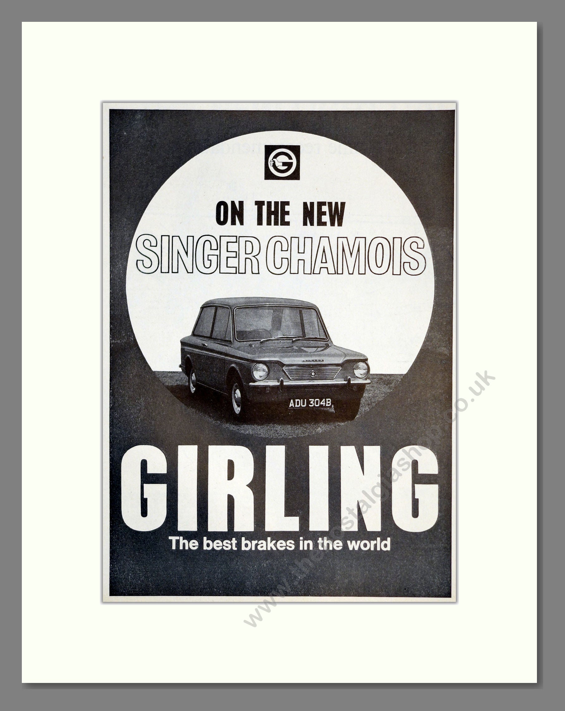 Singer - Chamois. Vintage Advert 1964 (ref AD61981) – The Nostalgia Shop