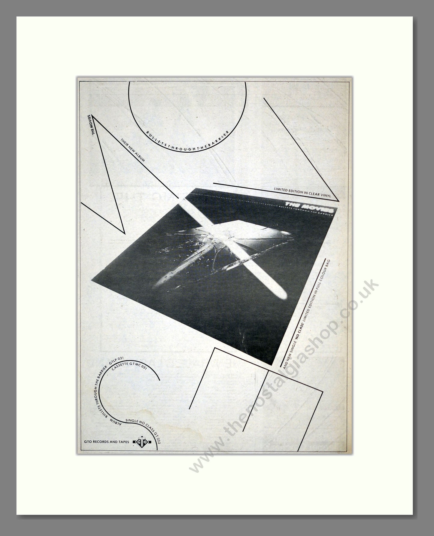 Movies (The) - Bullets Through The Barrier. Vintage Advert 1978 (ref AD17909)