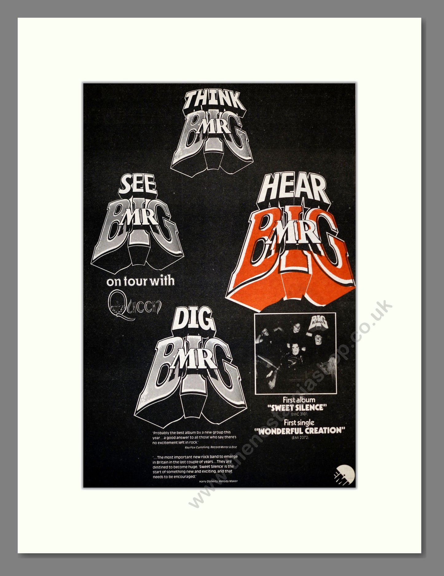 Mr Big - Sweet Silence. Vintage Advert 1975 (ref AD17918)