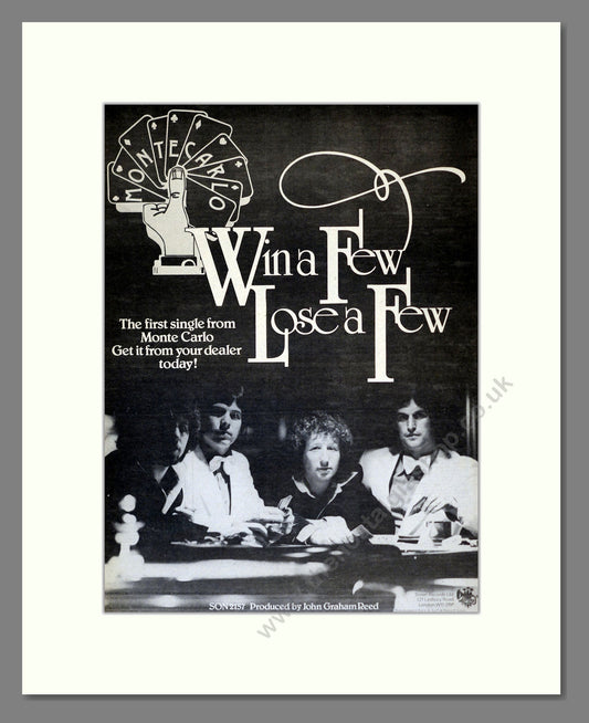 Monte Carlo - Win A Few Lose A Few. Vintage Advert 1978 (ref AD17944)