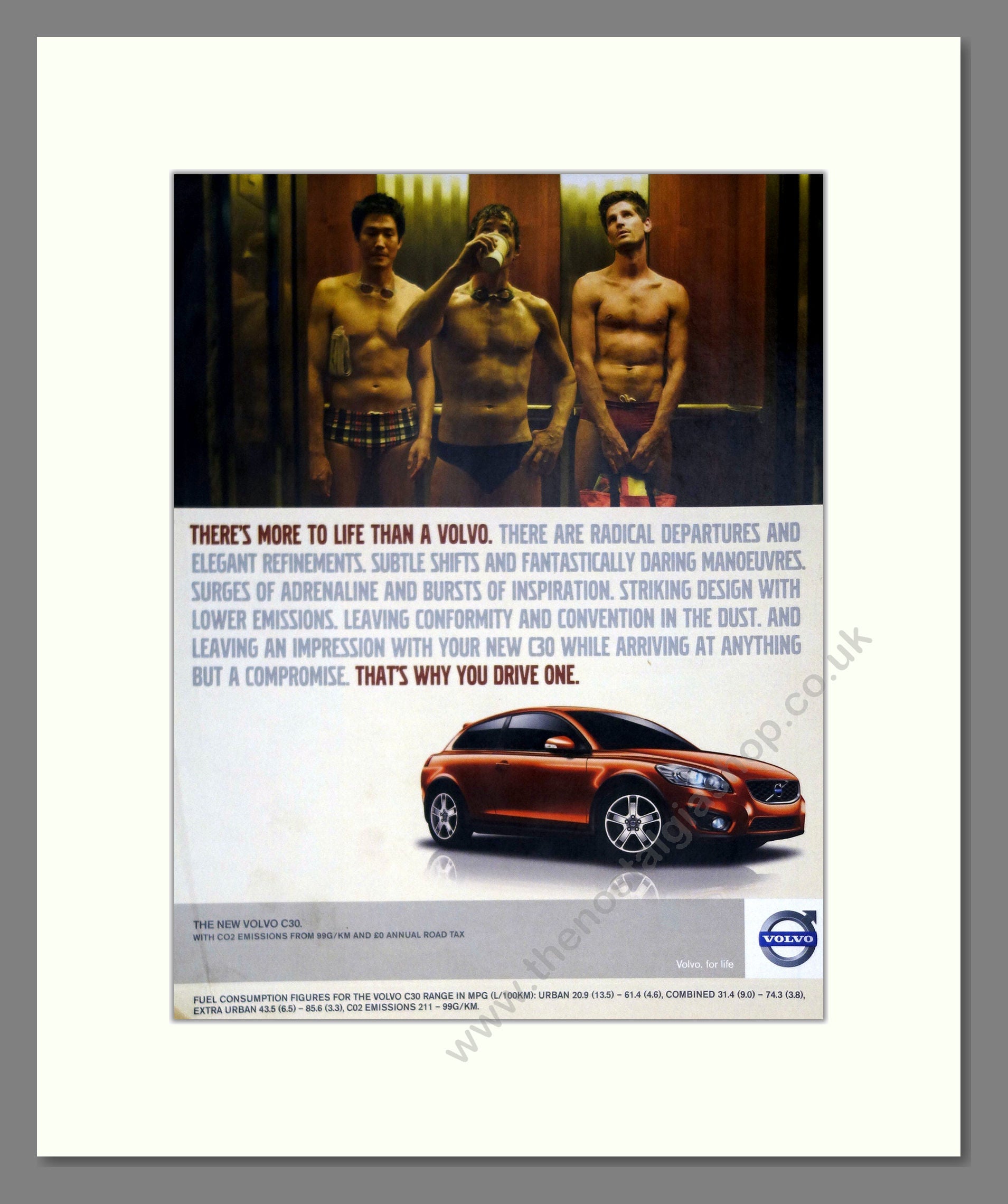 Volvo - C30. Vintage Advert 2010 (ref AD62032)
