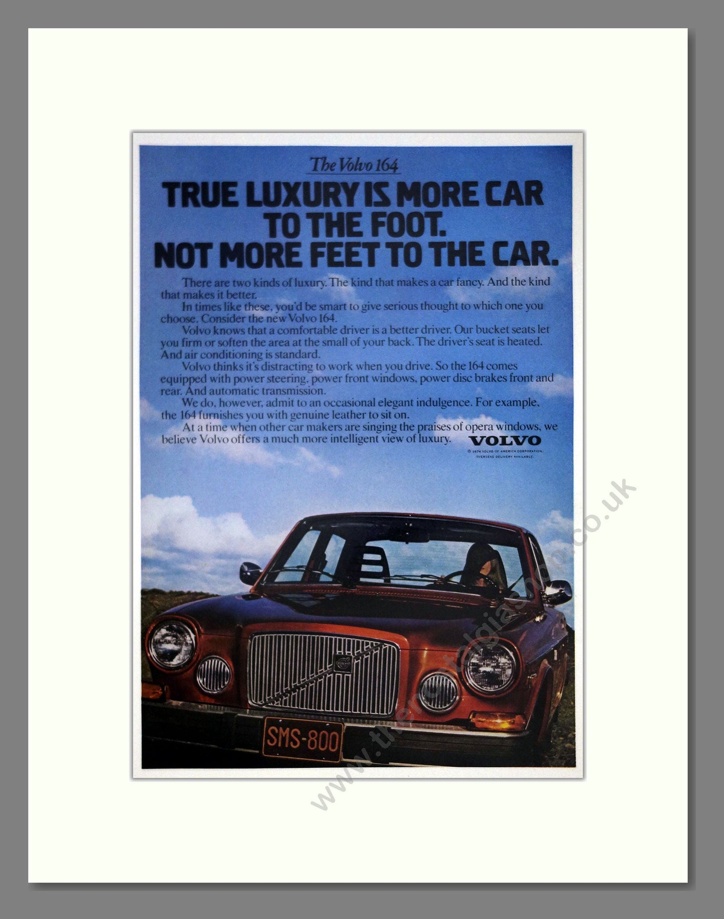 Volvo - 164. Vintage Advert 1975 (ref AD62042)