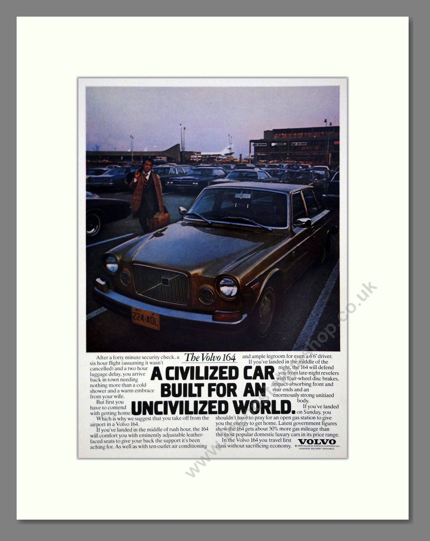 Volvo - 164. Vintage Advert 1974 (ref AD62043)