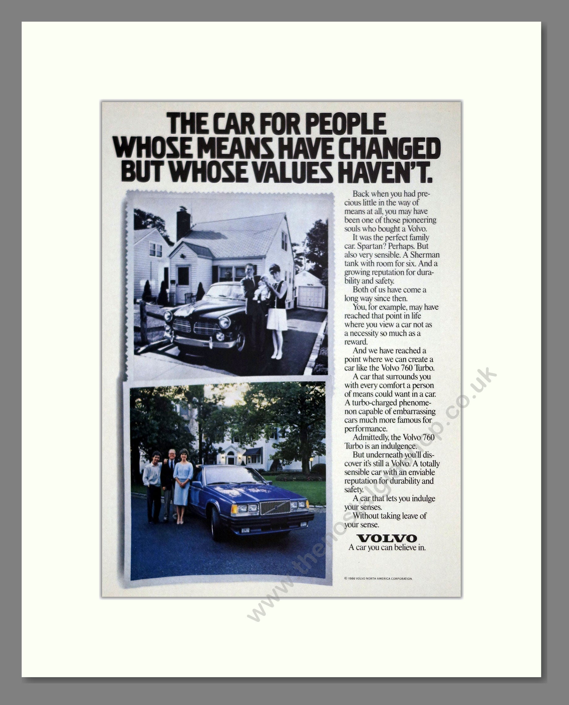 Volvo - 760 Turbo. Vintage Advert 1986 (ref AD62048)