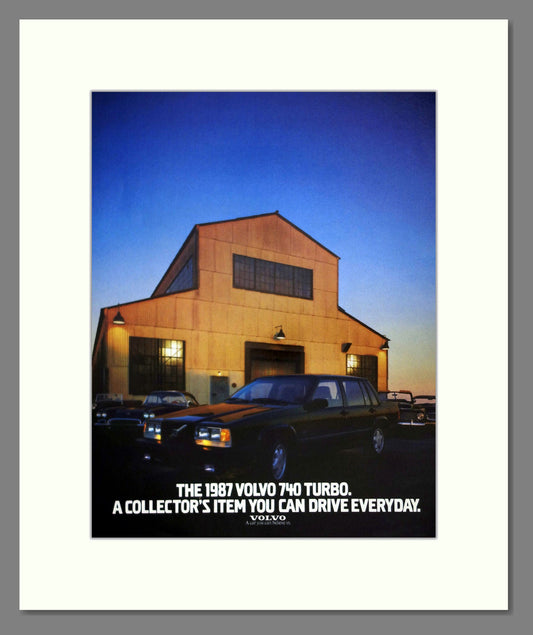 Volvo - 740 Turbo. Vintage Advert 1987 (ref AD62049)