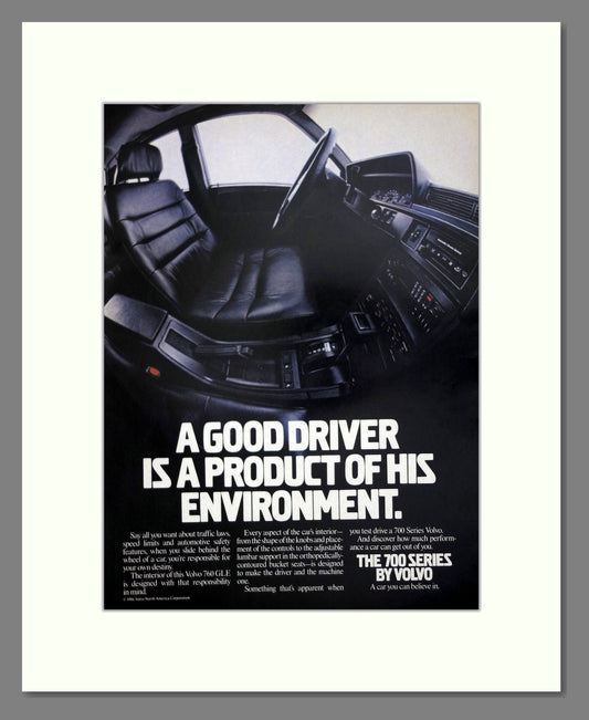 Volvo - 700 Series. Vintage Advert 1986 (ref AD62050)