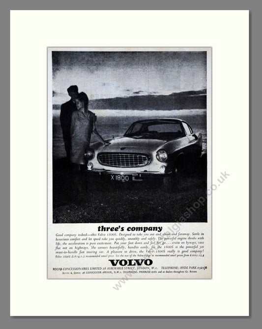 Volvo - 1800S. Vintage Advert 1965 (ref AD62075)