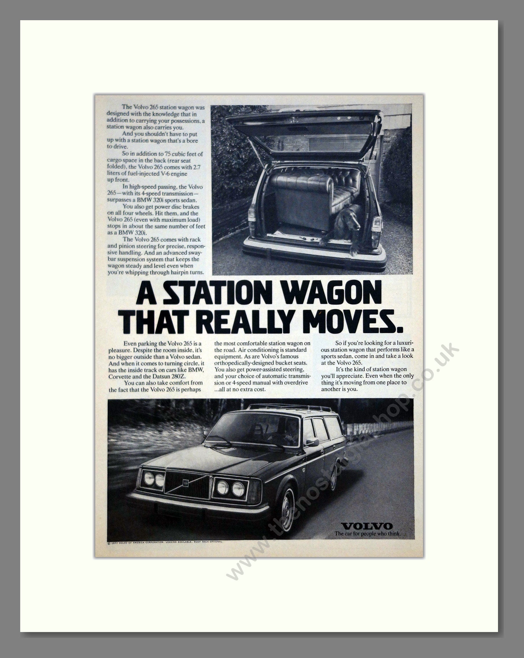 Volvo - Station Wagon. Vintage Advert 1977 (ref AD62106)