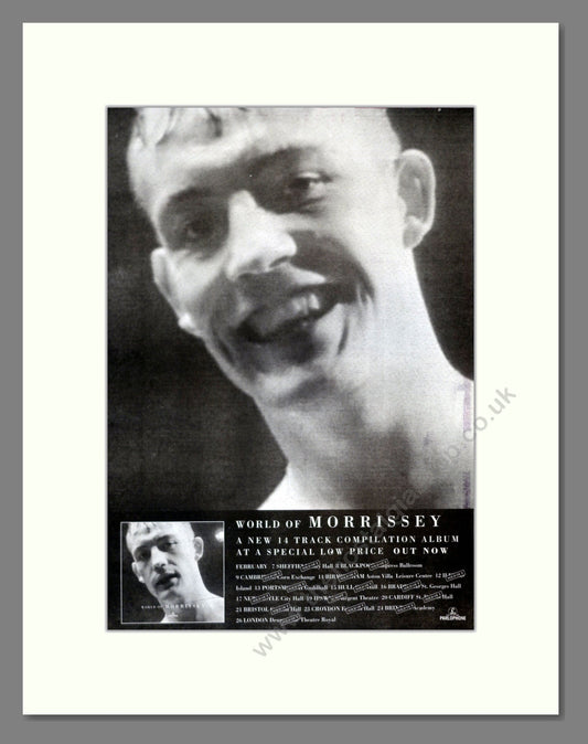 Morrissey - World Of Morrissey. Vintage Advert 1995 (ref AD17996)