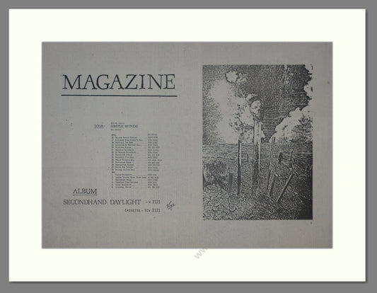 Magazine - Secondhand Daylight. Vintage Advert 1979 (ref AD17998)