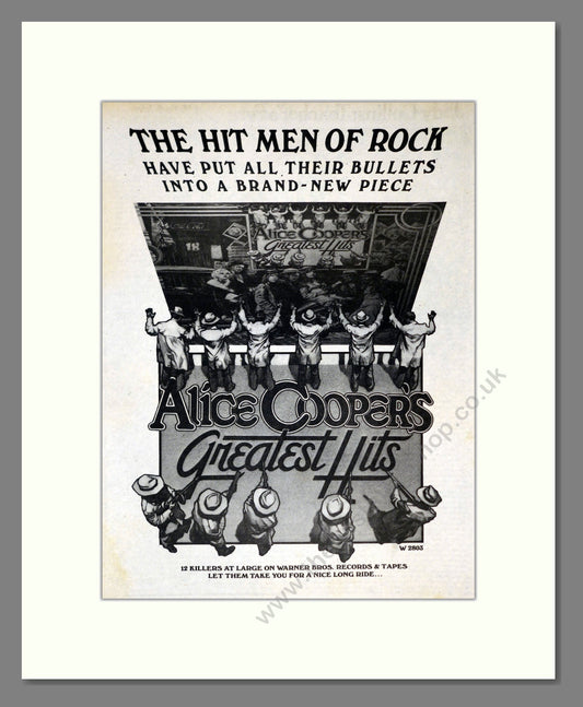 Alice Cooper - Greatest Hits. Vintage Advert 1974 (ref AD301906)