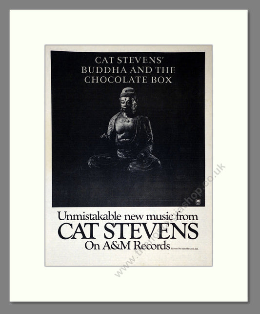 Cat Stevens - Buddah And The Chocolate Box. Vintage Advert 1974 (ref AD301942)