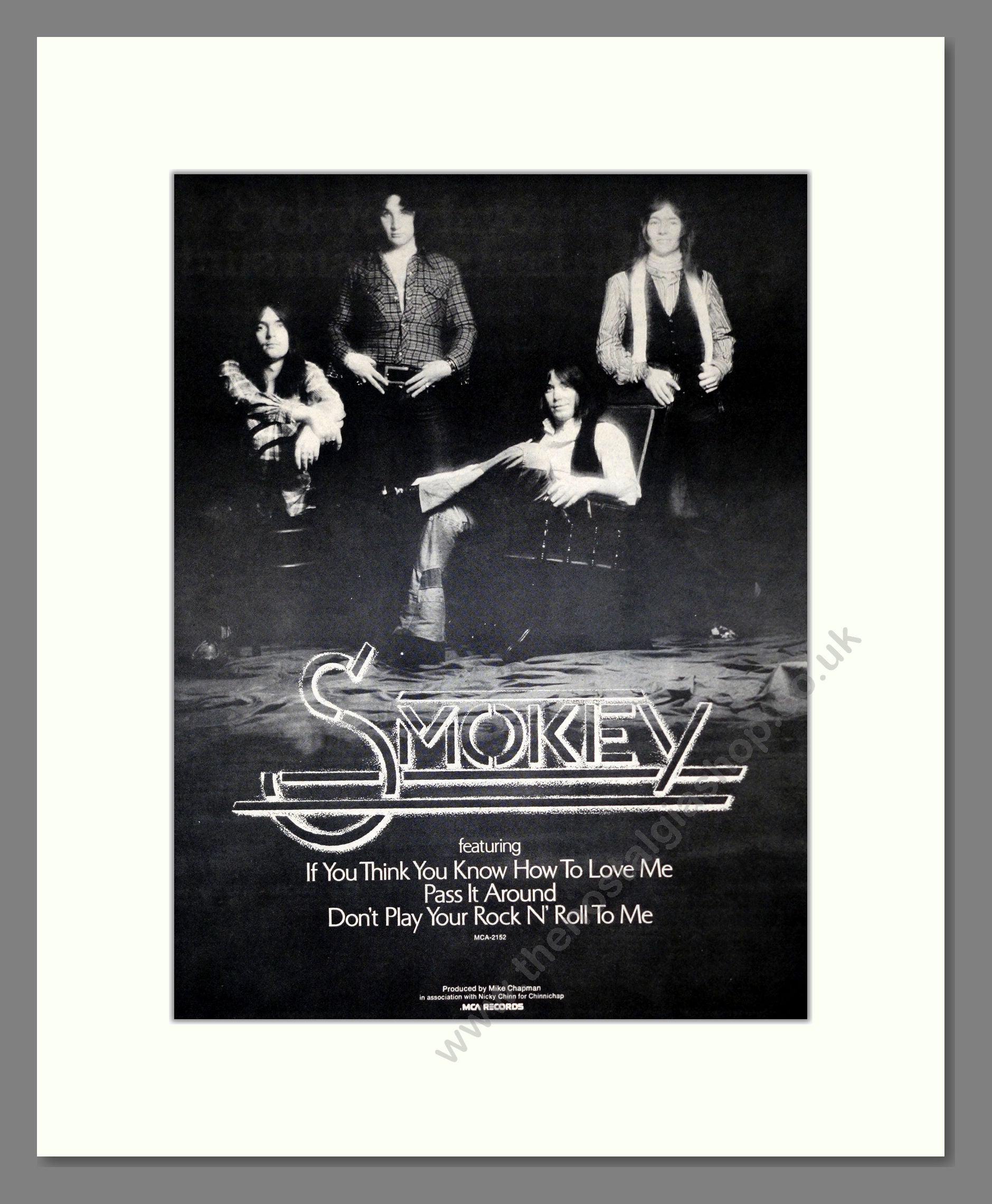 Smokey - Pass It Around. Vintage Advert 1975 (ref AD301954)