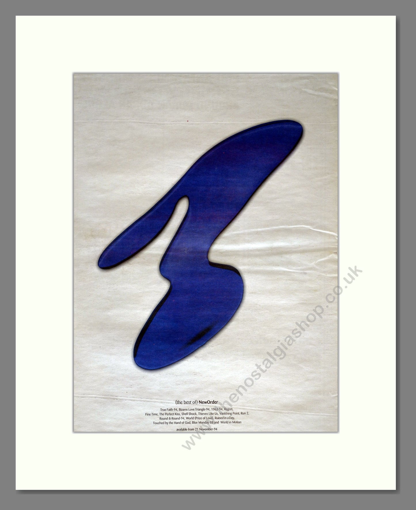 New Order - Best Of. Vintage Advert 1994 (ref AD18036)